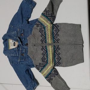 OshKosh-Genuine Baby Jacket/Sweater Set